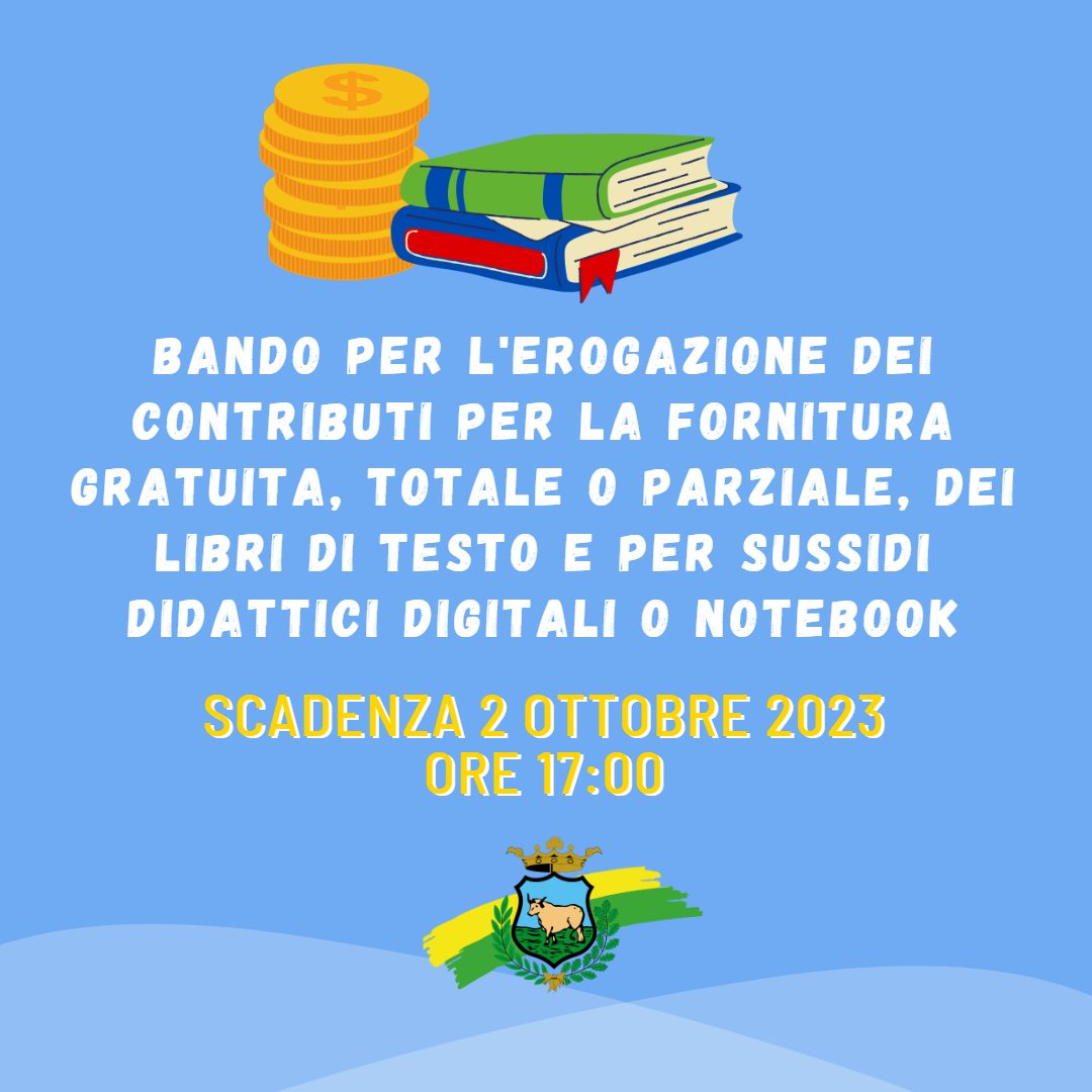 BANDO PER LEROGAZIONE DEI CONTRIBUTI PER LA FORNITURA GRATUITA TOTALE